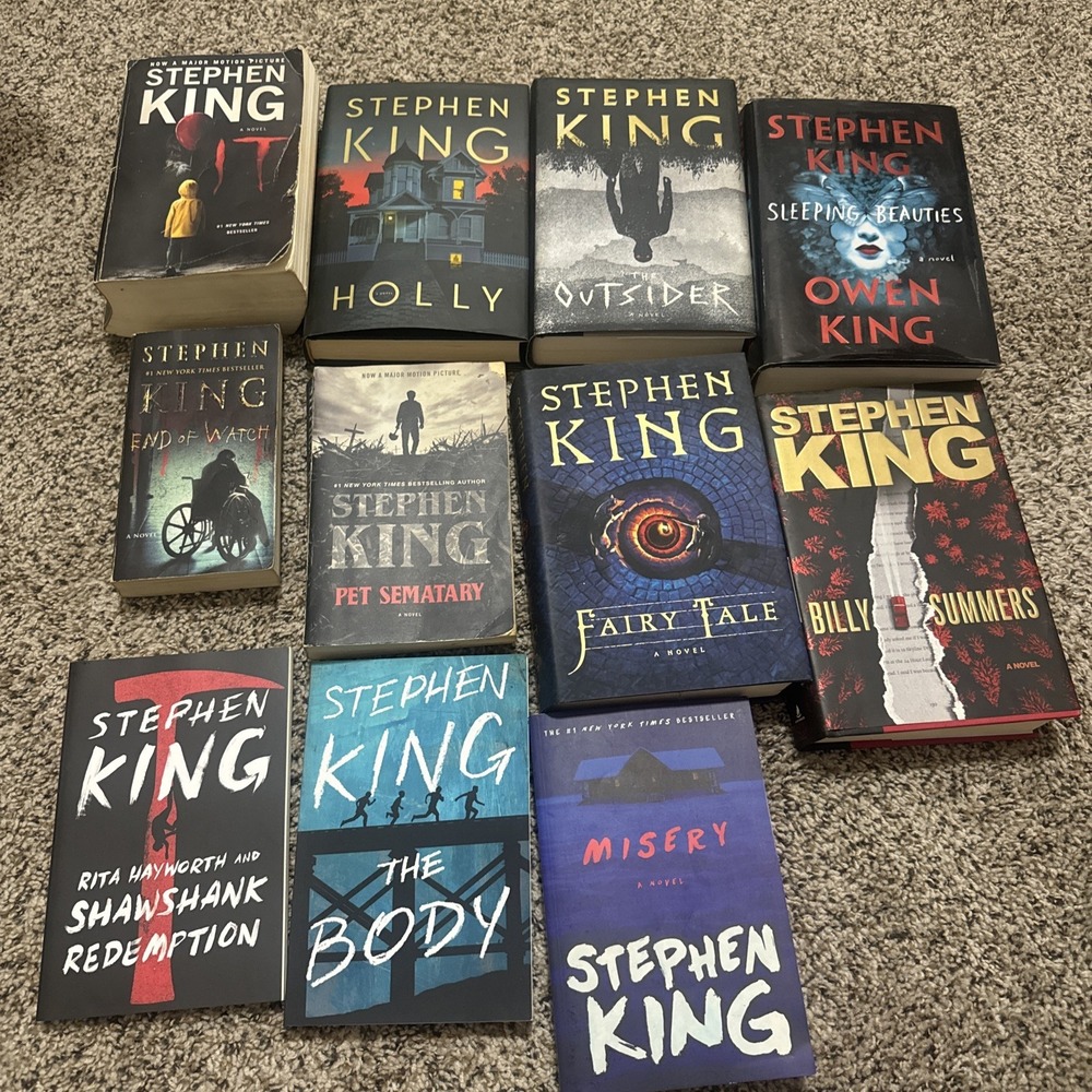 Lot of 11 Stephen King Paperback Hardbacks Books Random Mix HORROR Used
